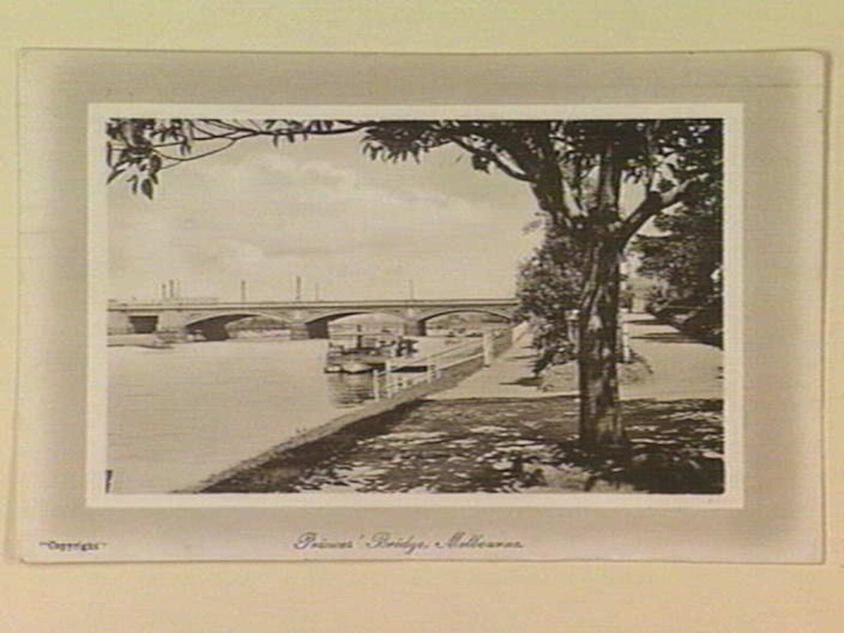 Princes' Bridge, Melbourne, Melbourne City (c. 1908)
