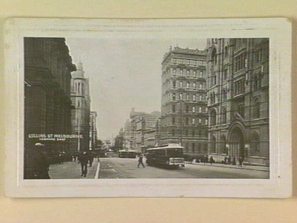 COLLINS ST. MELBOURNE LOOKING EAST, Melbourne City (c. 1910)