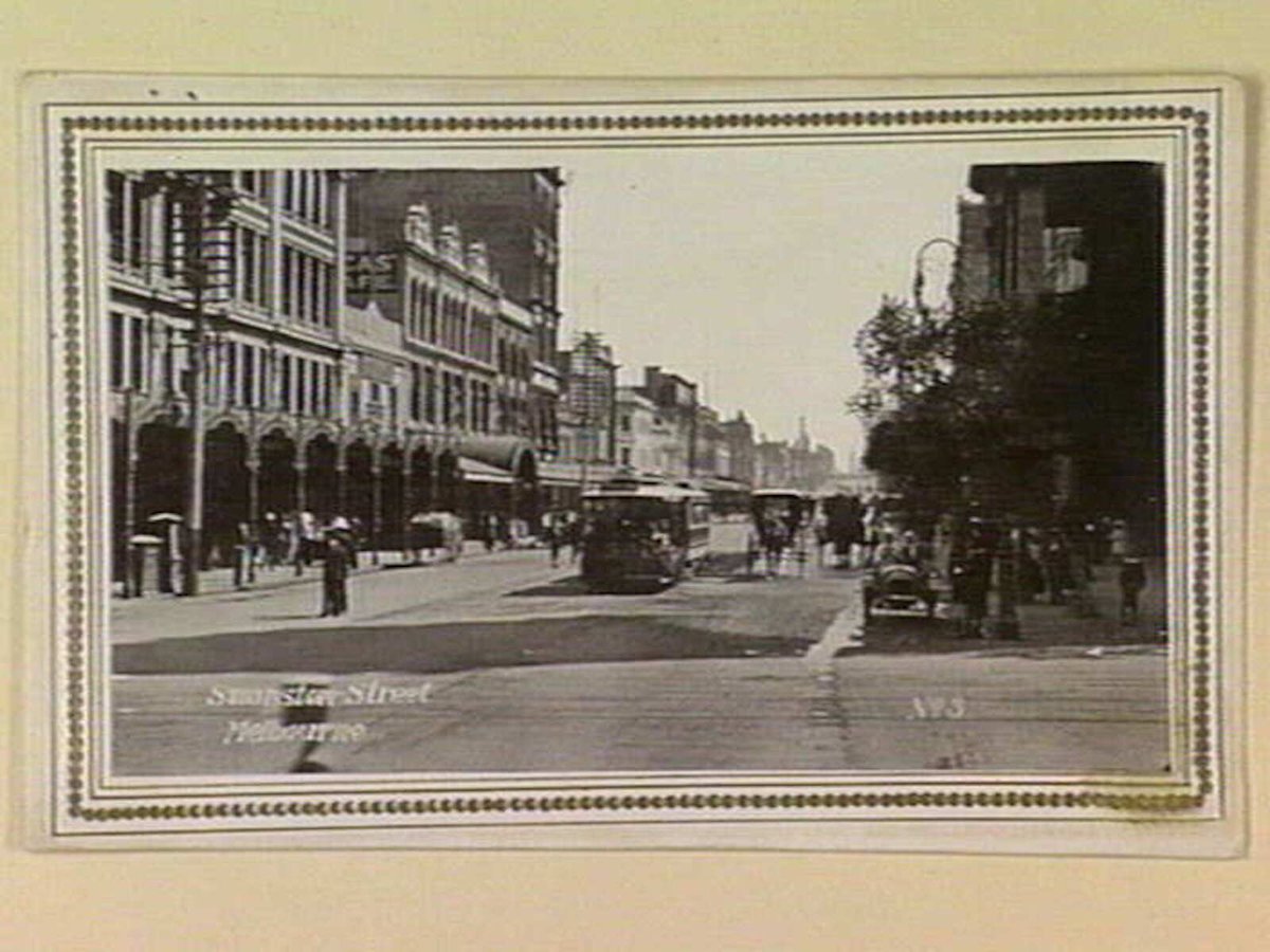 Swanston Street Melbourne No.3, Melbourne City (c. 1908)