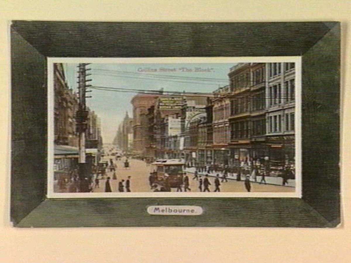 Collins Street "The Block". Melbourne, Melbourne City (c. 1909)