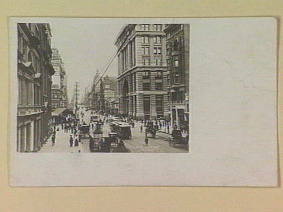 S4. COLLINS ST., LOOKING WEST, Melbourne City (c. 1903)