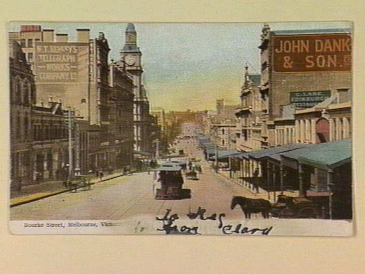 Bourke Street, Melbourne, Victoria, Melbourne City (c. 1905)