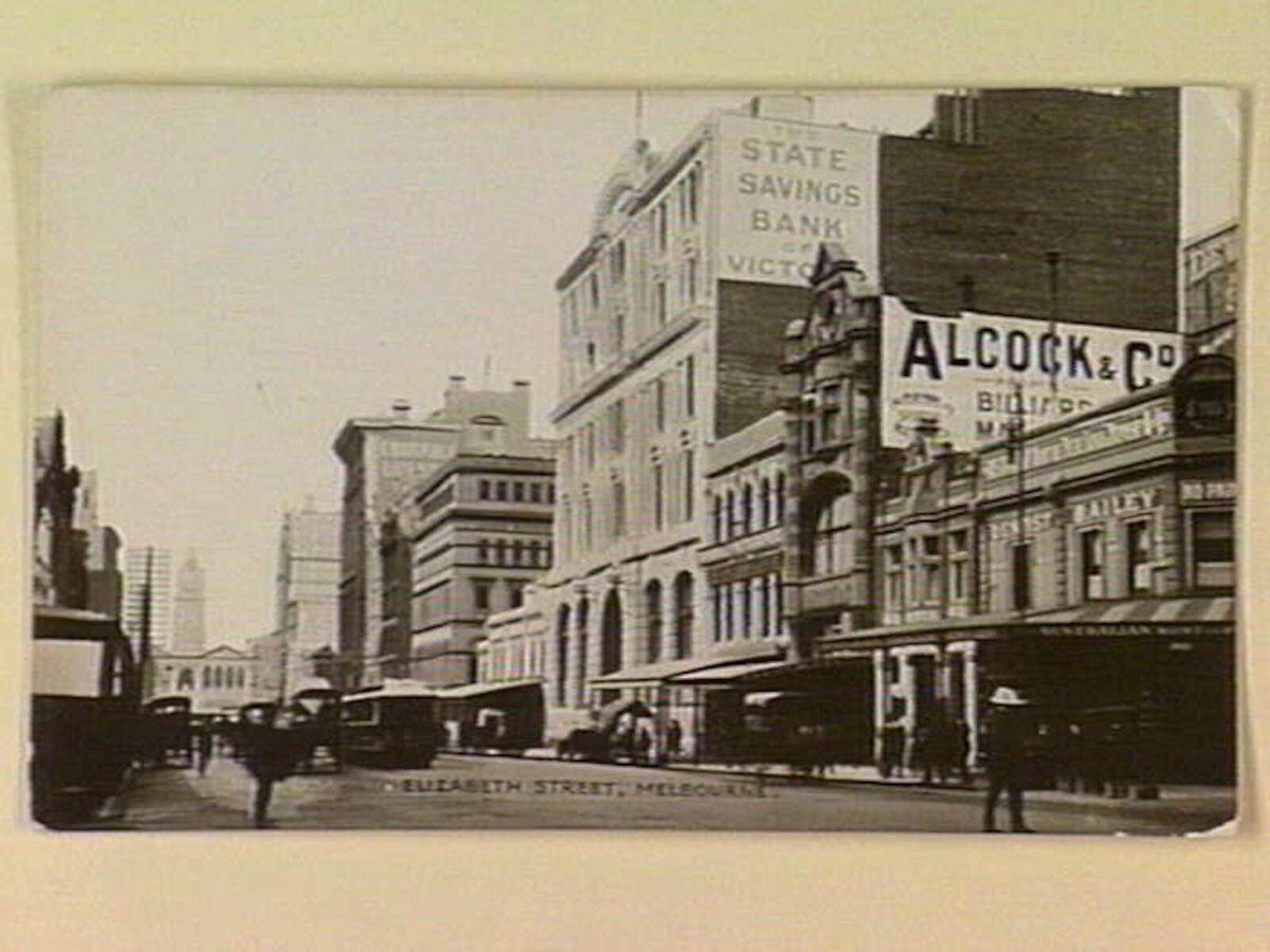 ELIZABETH STREET, MELBOURNE, Melbourne City (c. 1908)