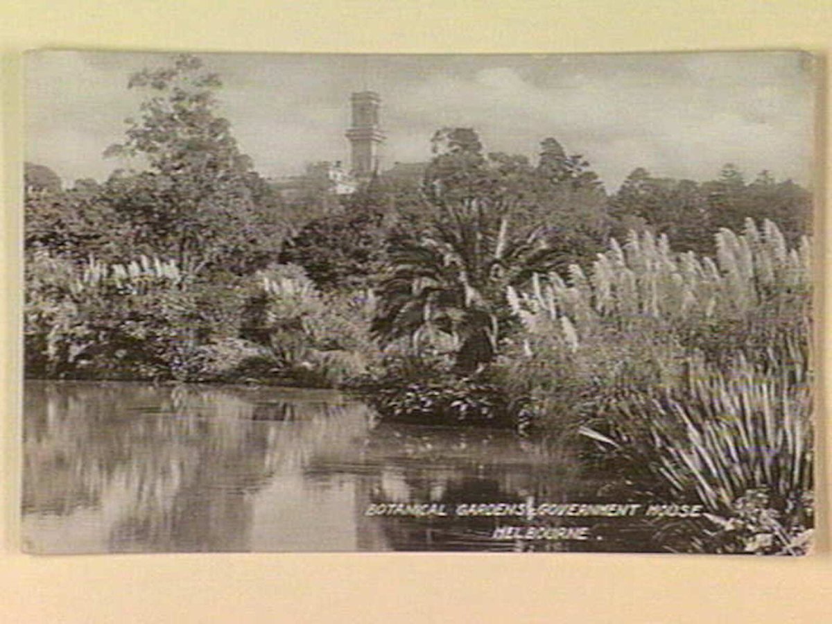 BOTANICAL GARDENS & GOVERNMENT HOUSE MELBOURNE, Melbourne City (c. 1908)