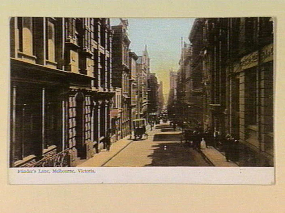 Flinder's Lane, Melbourne, Victoria (c. 1905)