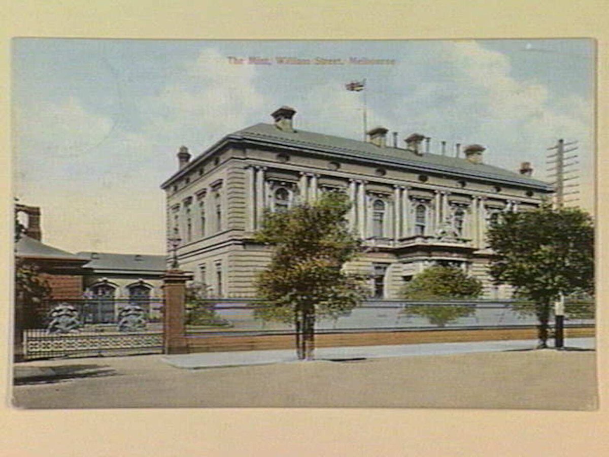 The Mint, William Street, Melbourne, Melbourne City (c. 1906)