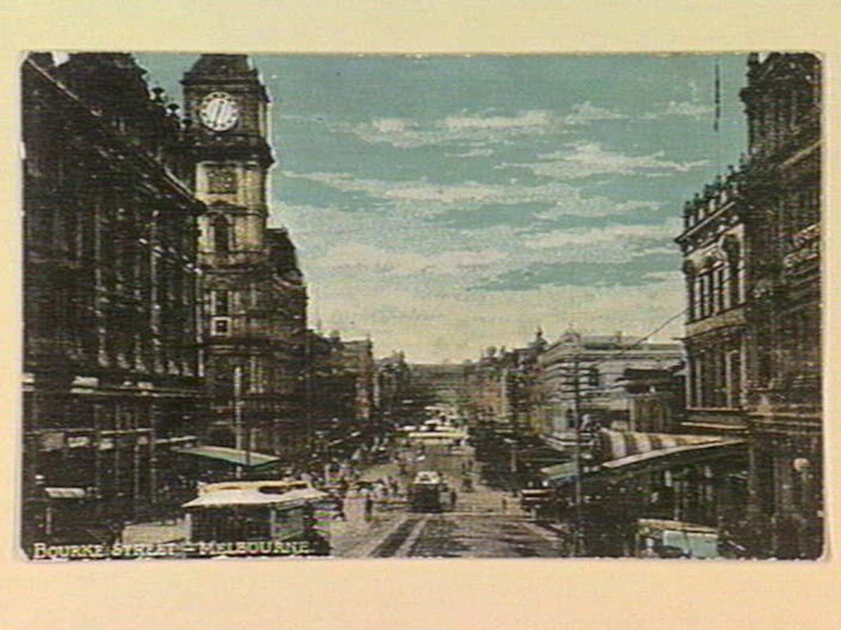 BOURKE STREET - MELBOURNE, Melbourne City (c. 1910)