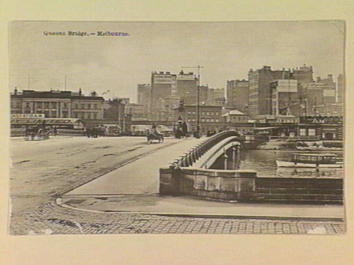 Queens Bridge. - Melbourne, Melbourne City (c. 1909)
