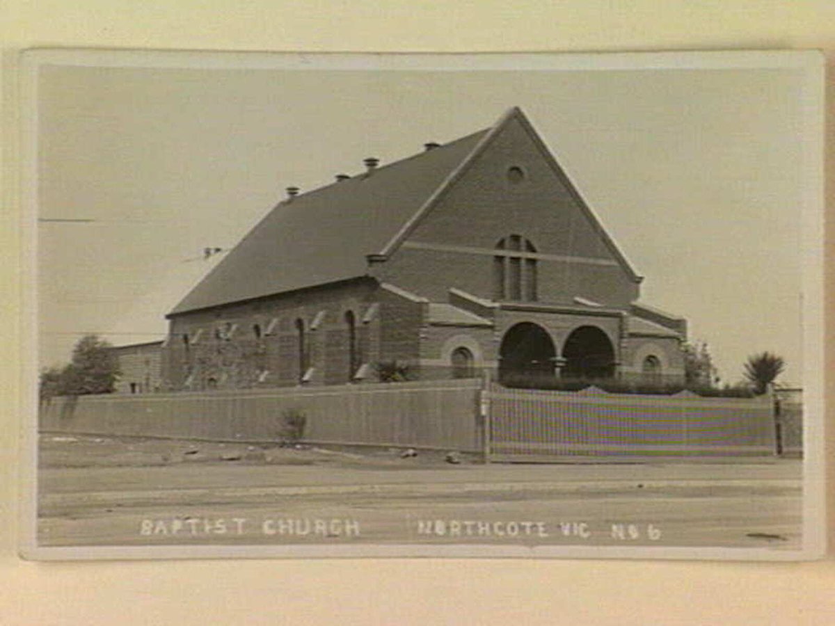 BAPTIST CHURCH NORTHCOTE VIC NO 6 (c. 1912)