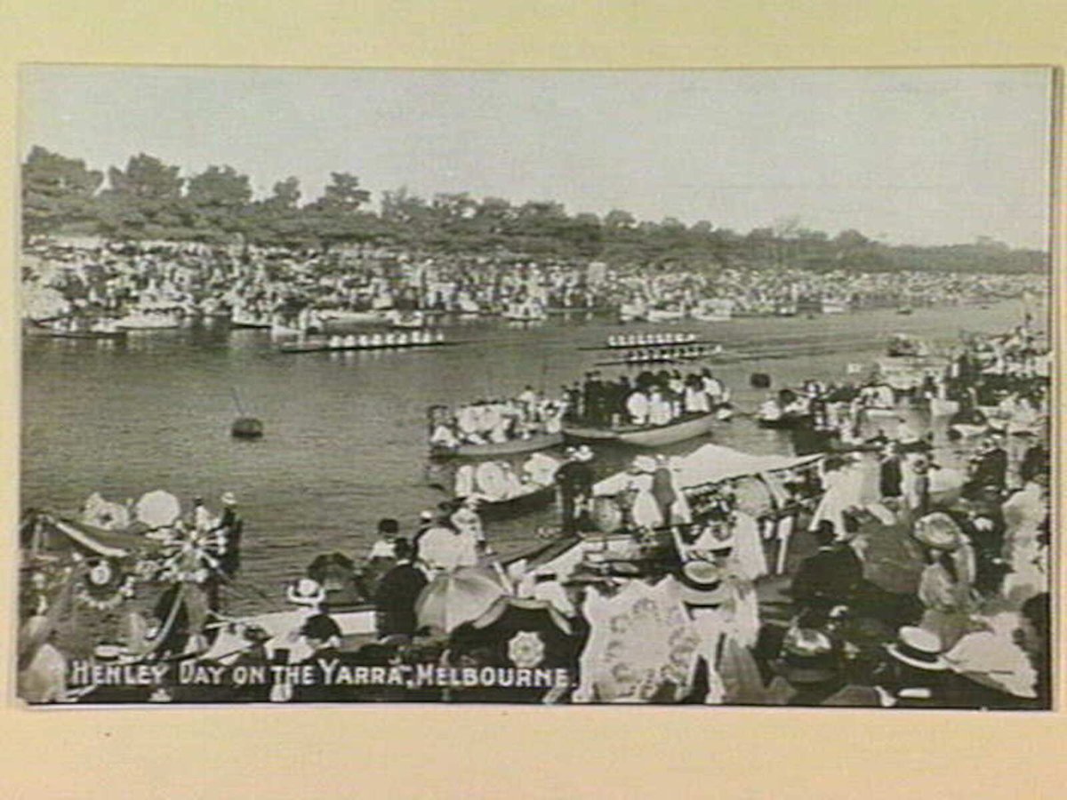 HENLEY DAY ON THE YARRA, MELBOURNE, Yarra River (c. 1915)