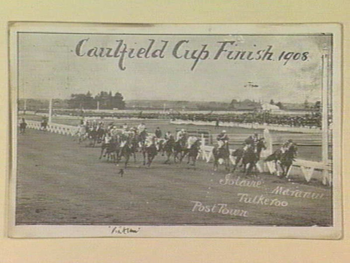 Caulfield Cup Finish. 1908 (c. 1908)