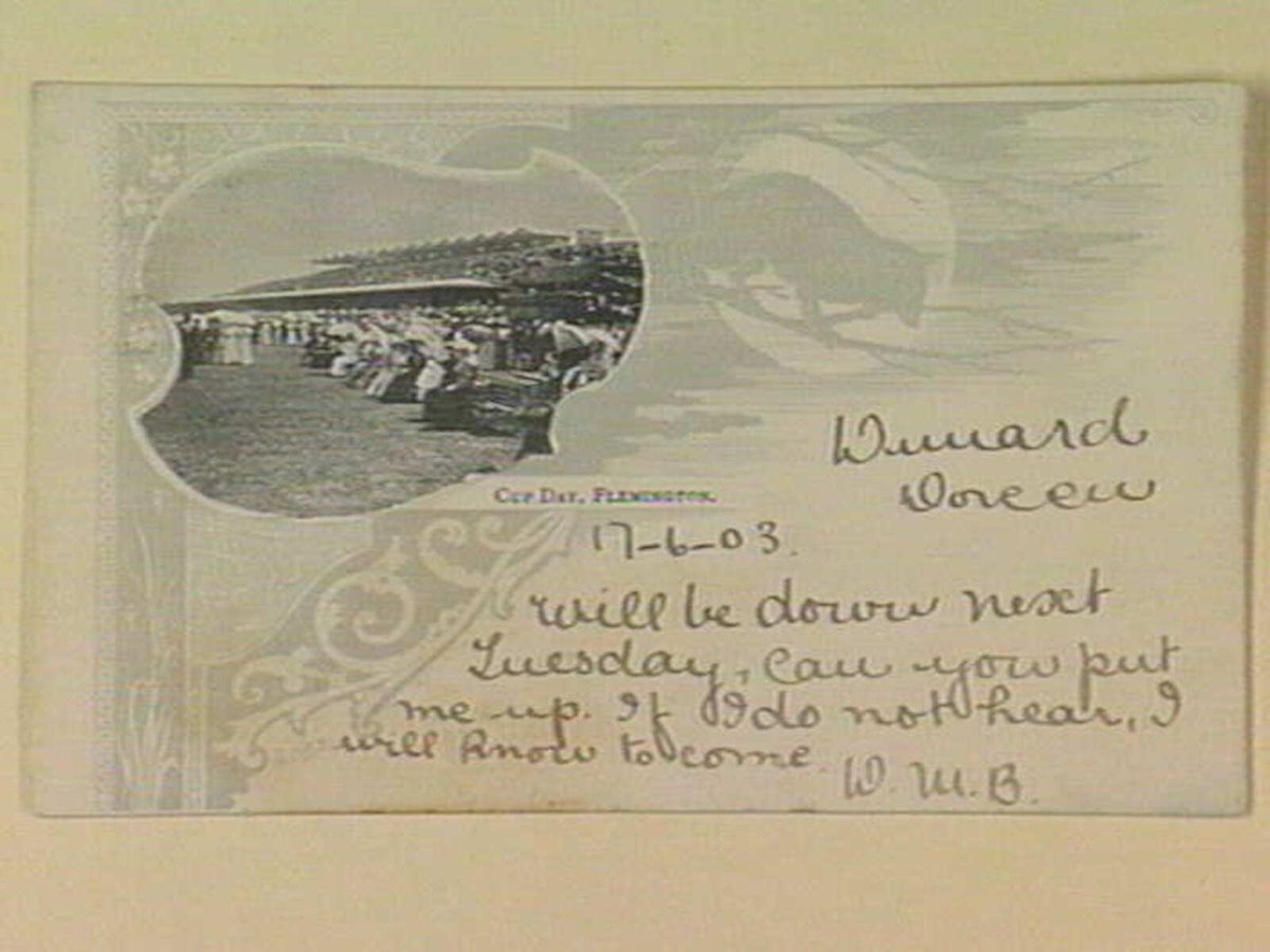 CUP DAY, FLEMINGTON (c. 1903)