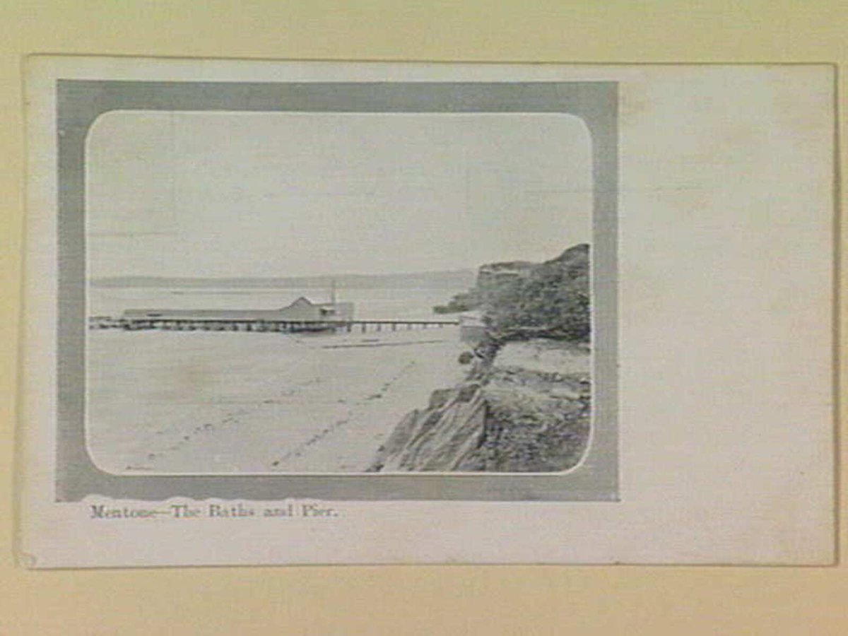 Mentone - The Baths and Pier (c. 1907)