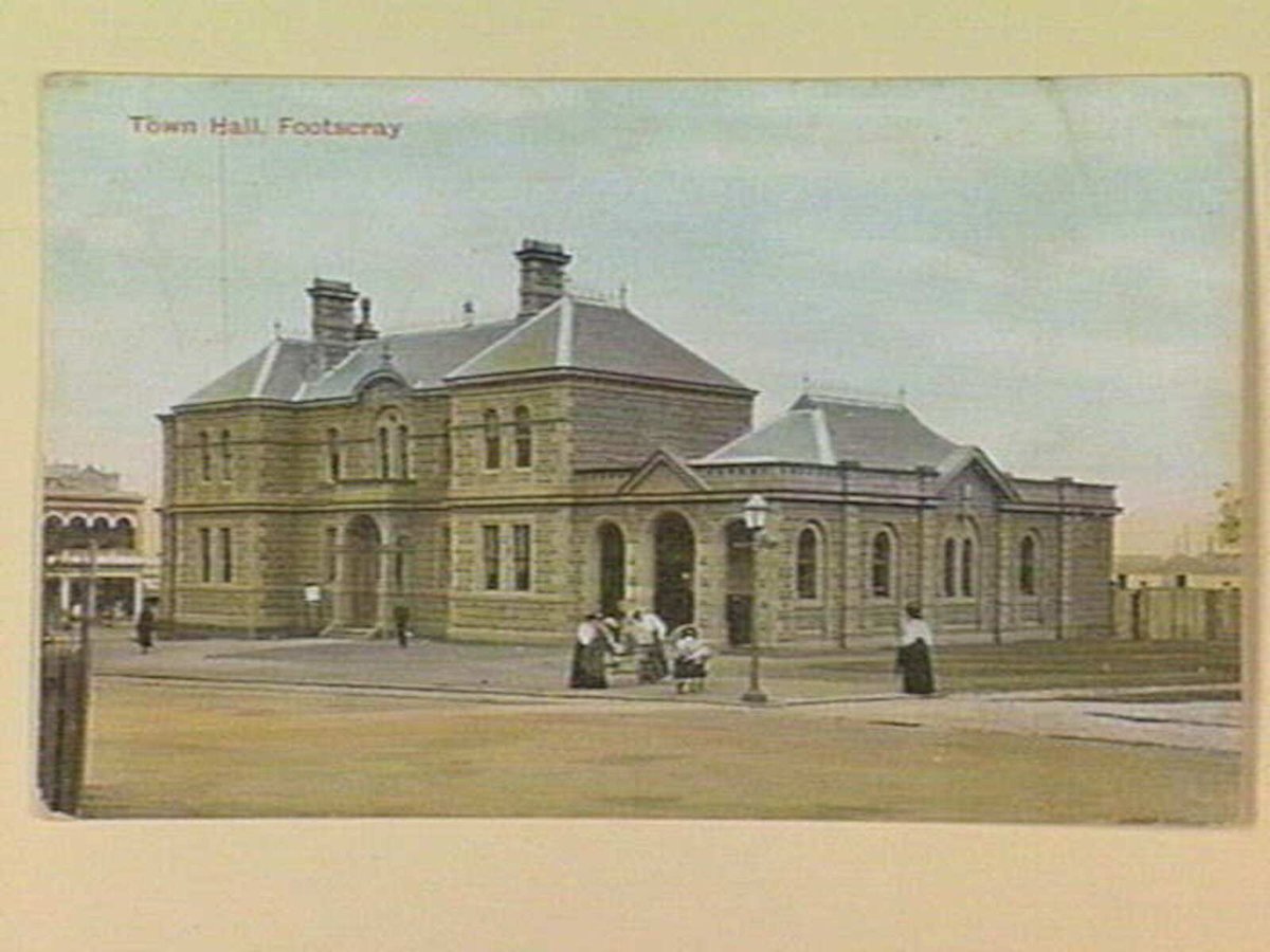 Town Hall, Footscray (c. 1907)