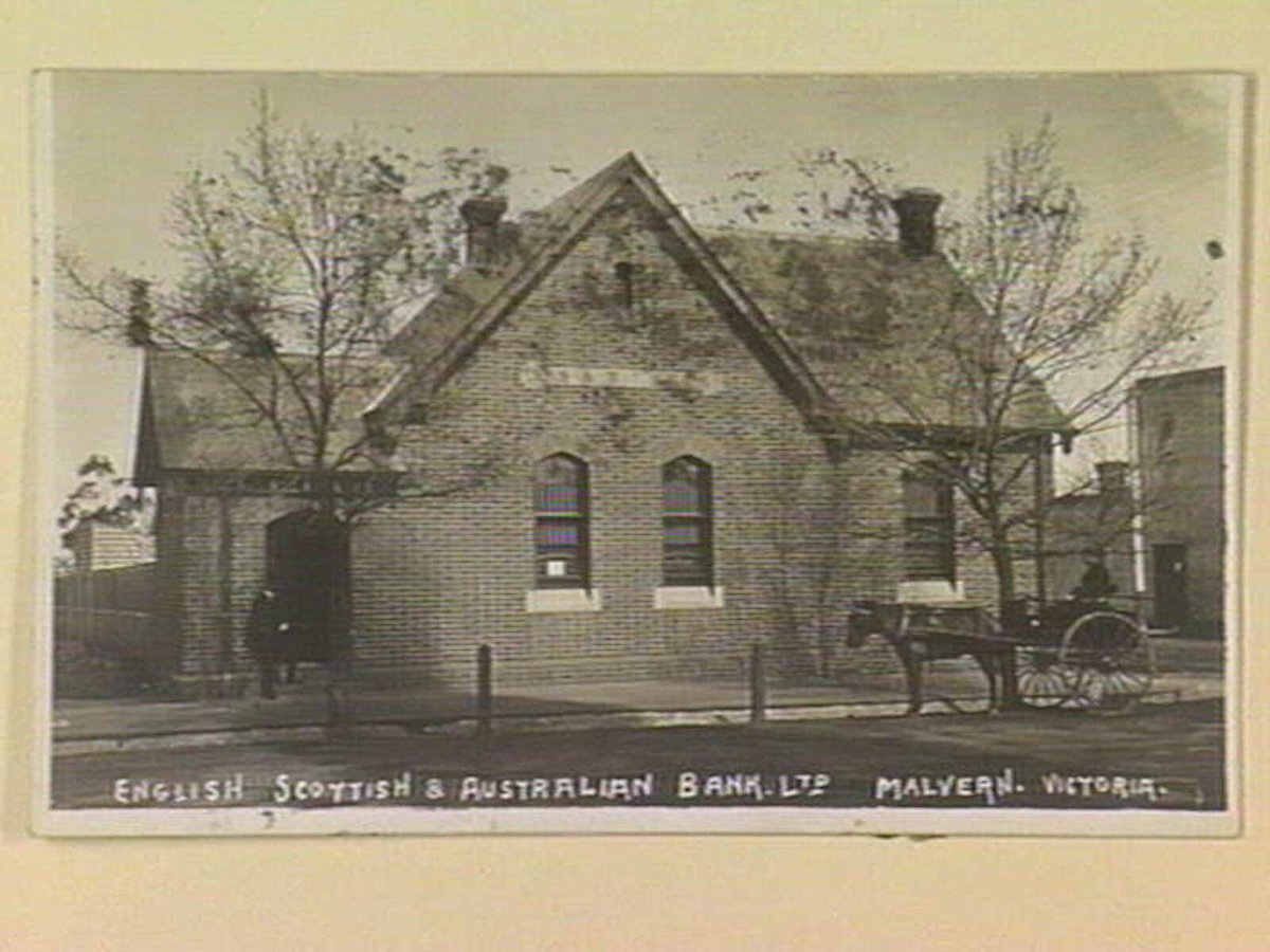 ENGLISH SCOTTISH & AUSTRALIAN BANK LTD. MALVERN. VICTORIA (c. 1905)