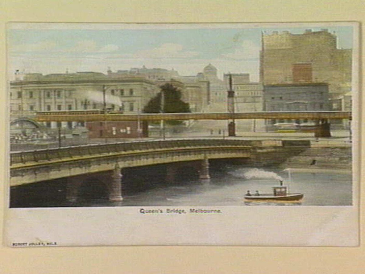 Queen's Bridge, Melbourne, Melbourne City (c. 1903)