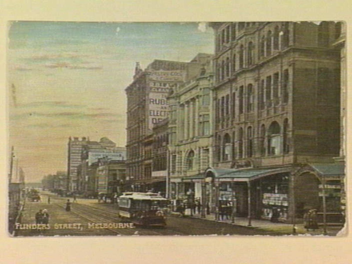 FLINDERS STREET, MELBOURNE, Melbourne City (c. 1906)