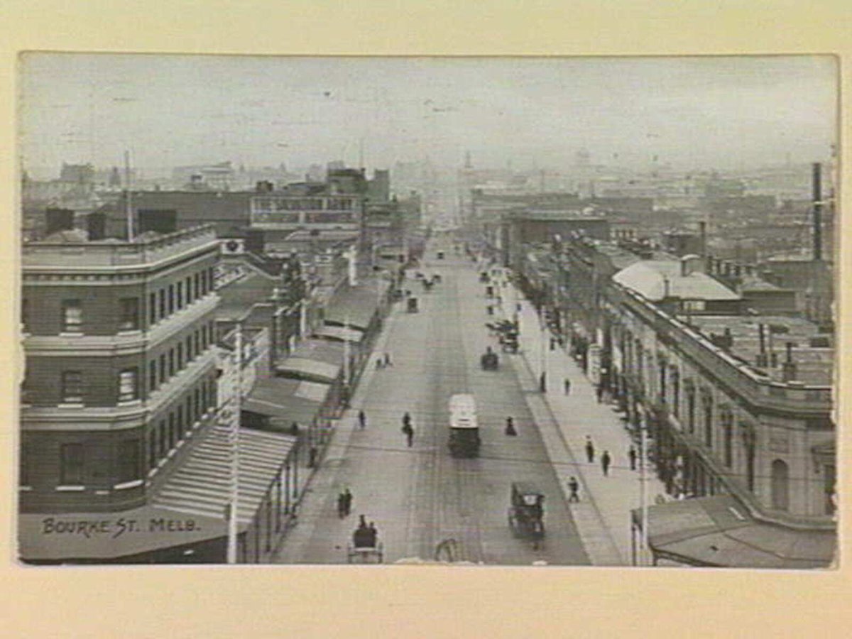 BOURKE ST. MELB, Melbourne City (c. 1907)
