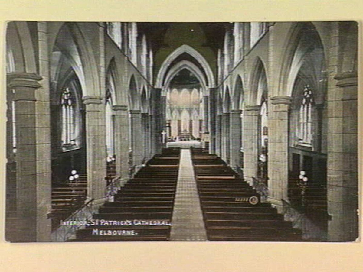 INTERIOR; ST. PATRICK'S CATHEDRAL, MELBOURNE, East Melbourne (c. 1906)