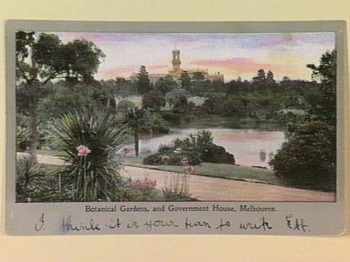Botanical Gardens, and Government House, Melbourne, Melbourne City (c. 1905)