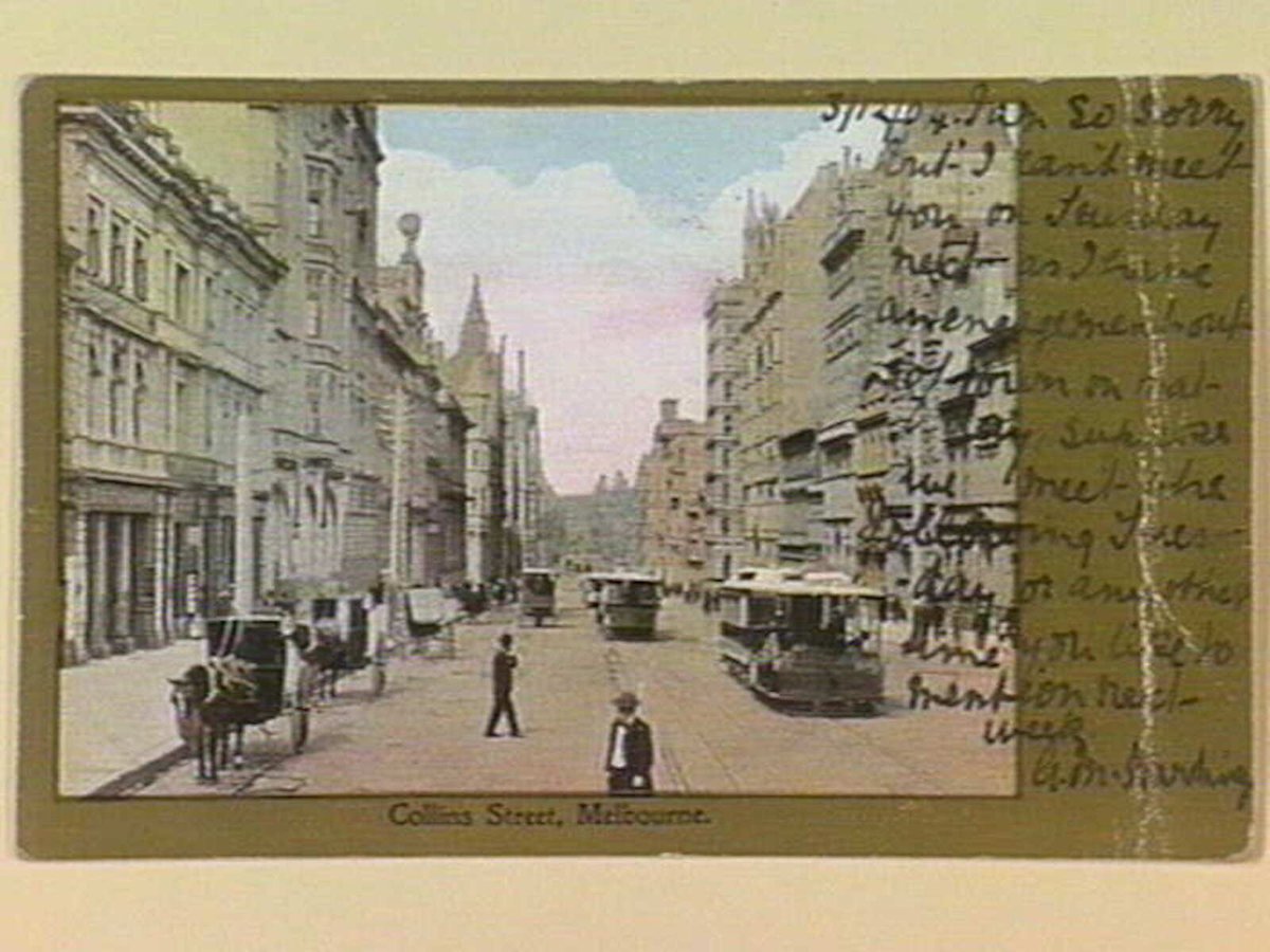 Collins Street, Melbourne, Melbourne City (c. 1904)