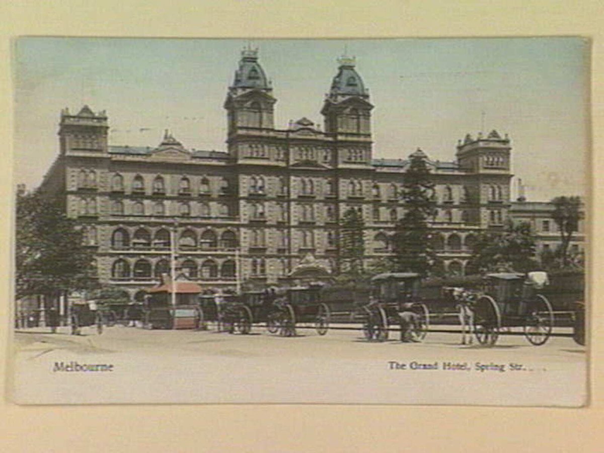 The Grand Hotel, Spring Str. Melbourne (c. 1909)