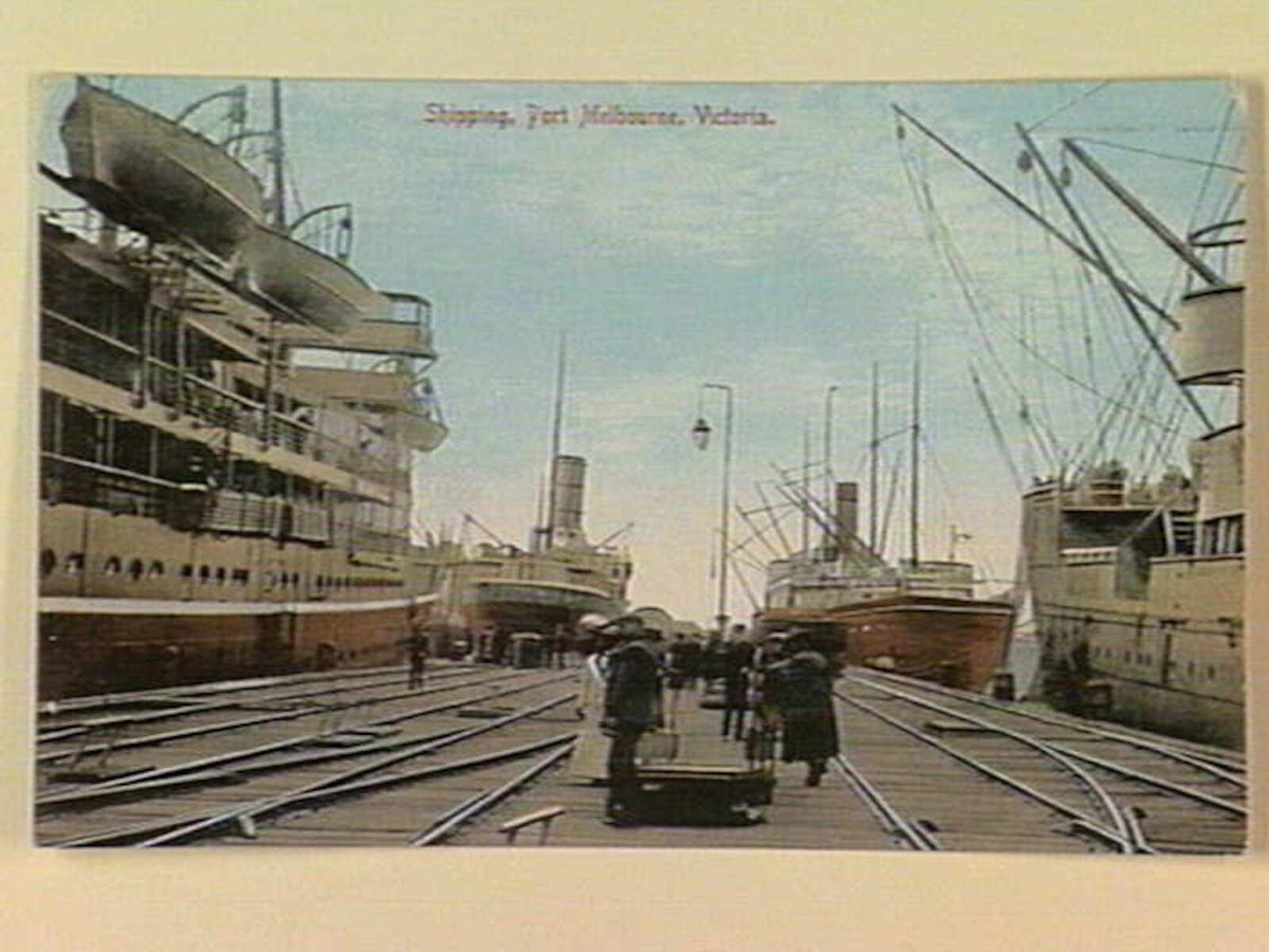 Shipping Port Melbourne, Victoria (c. 1911)