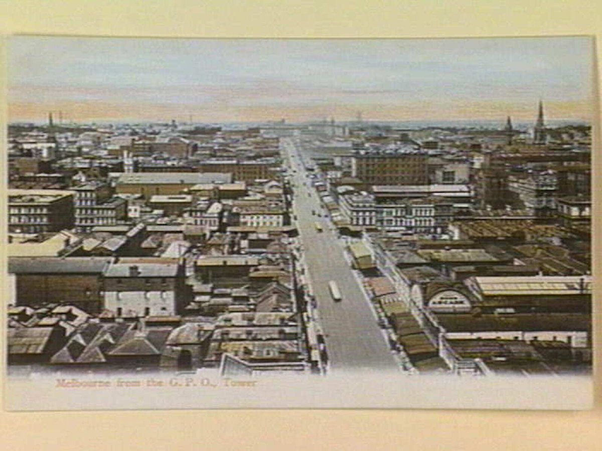 Melbourne from the G.P.O., Tower, Melbourne City (c. 1903)