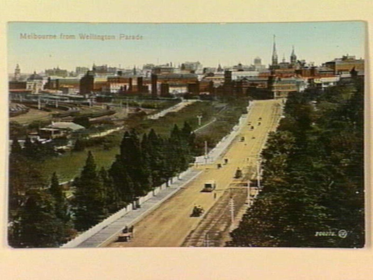 Melbourne from Wellington Parade (c. 1906)