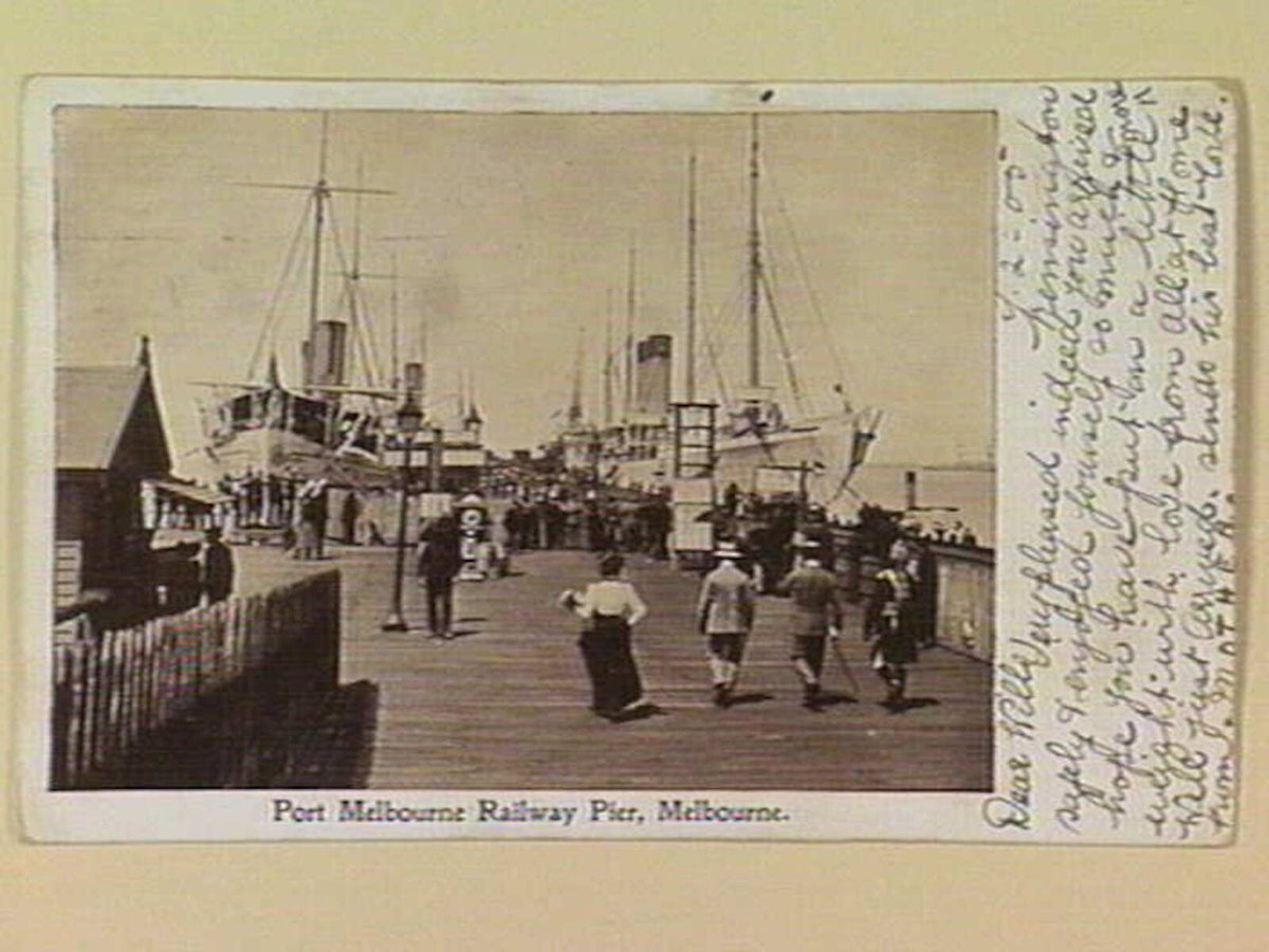 Port Melbourne Railway Pier, Melbourne (c. 1905)