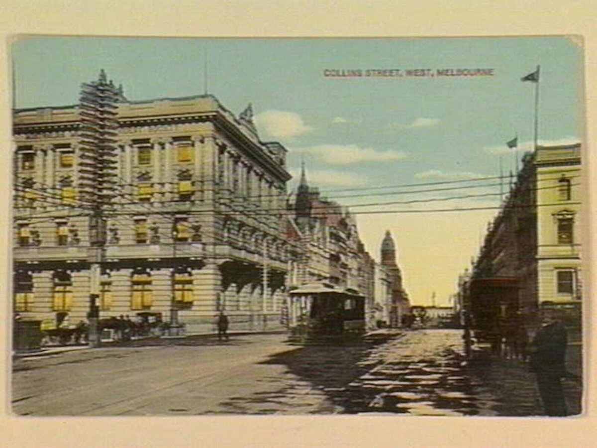 COLLINS STREET, WEST, MELBOURNE, Melbourne City (c. 1910)