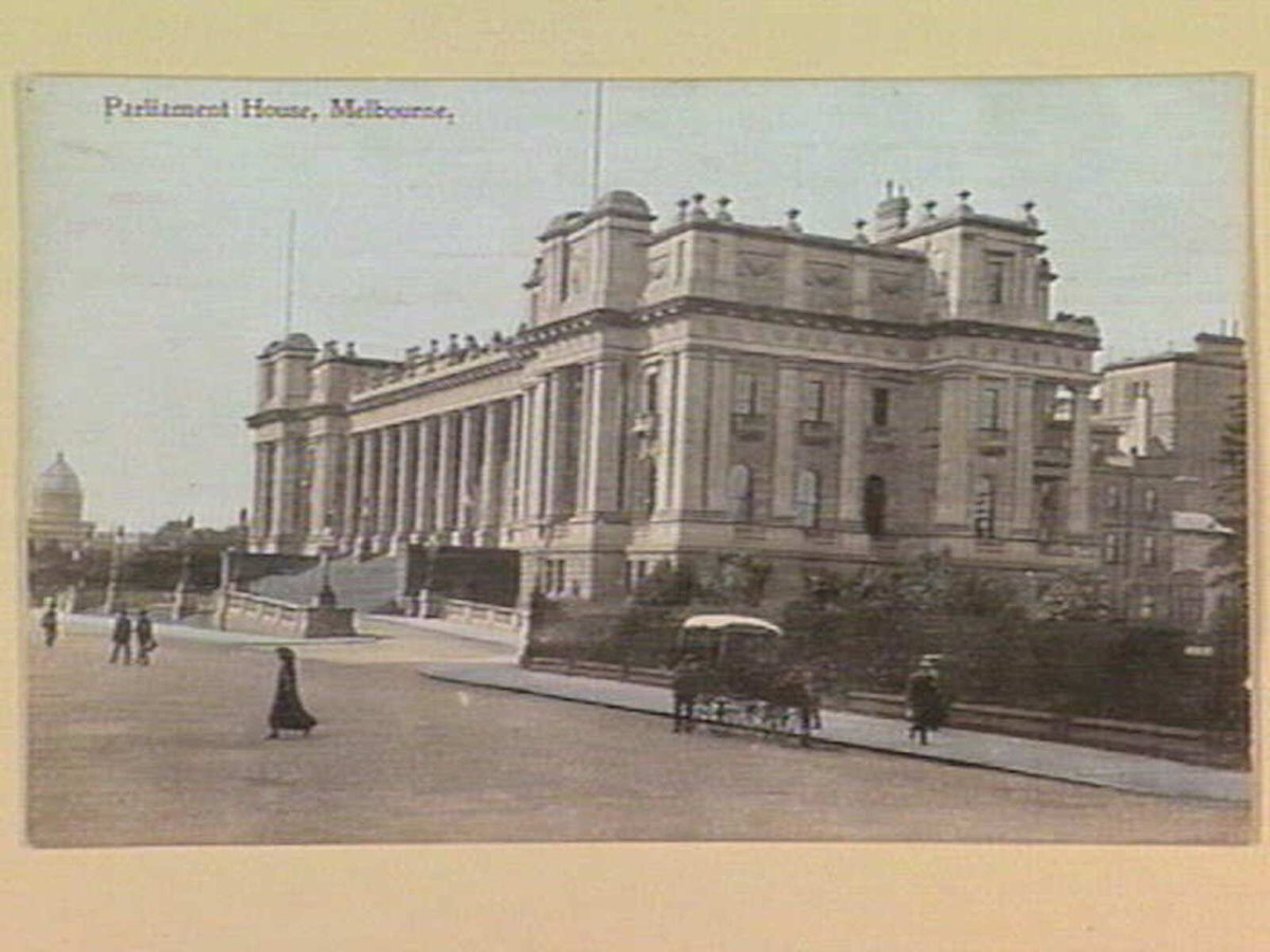 Parliament House, Melbourne, East Melbourne (c. 1905)
