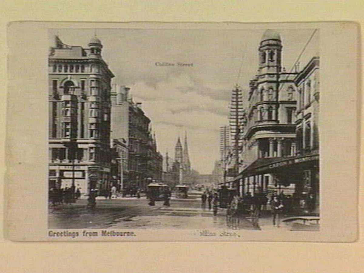 Collins Street, Melbourne City (c. 1906)