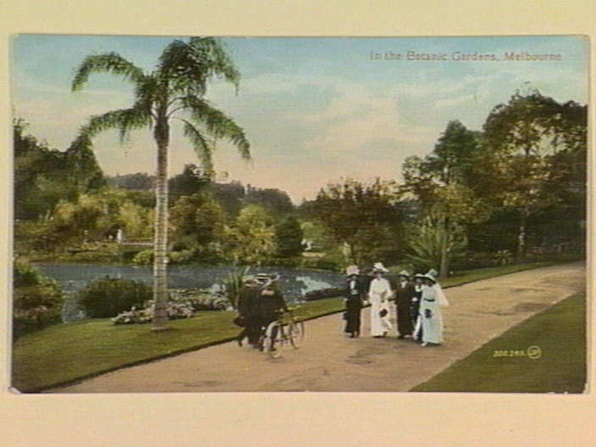 In the Botanic [Botanical] Gardens, Melbourne (1890–1910)