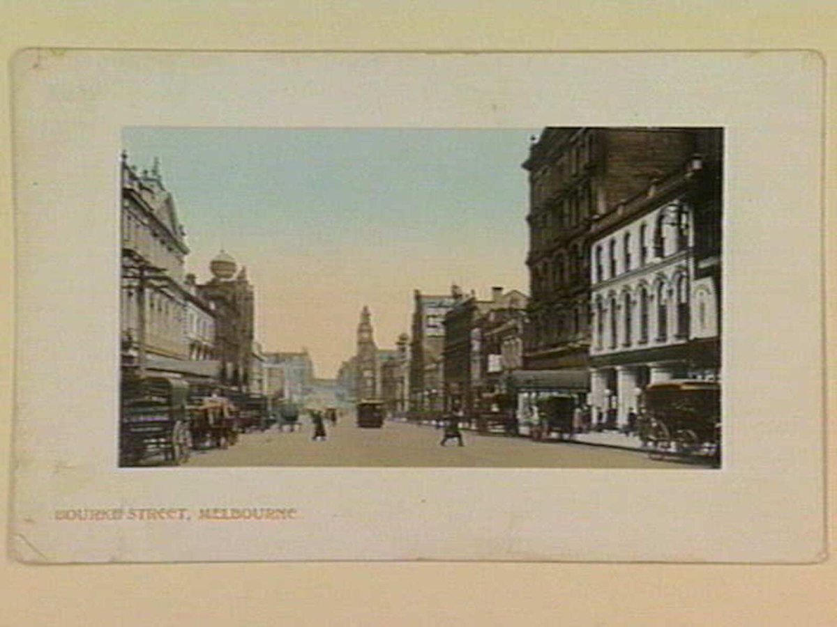 BOURKE STREET, MELBOURNE, Melbourne City (c. 1909)