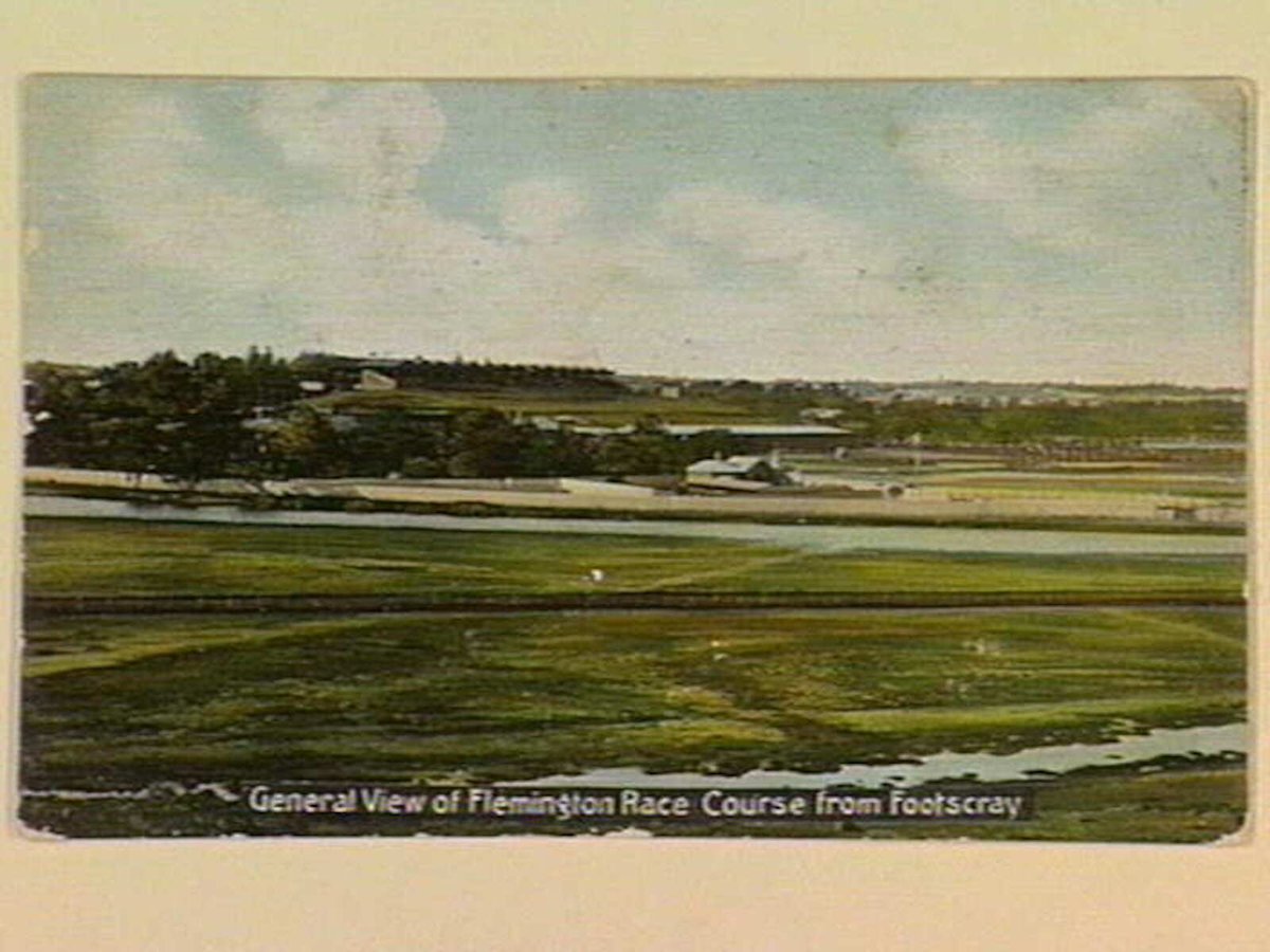 General View of Flemington Race Course from Footscray (c. 1906)