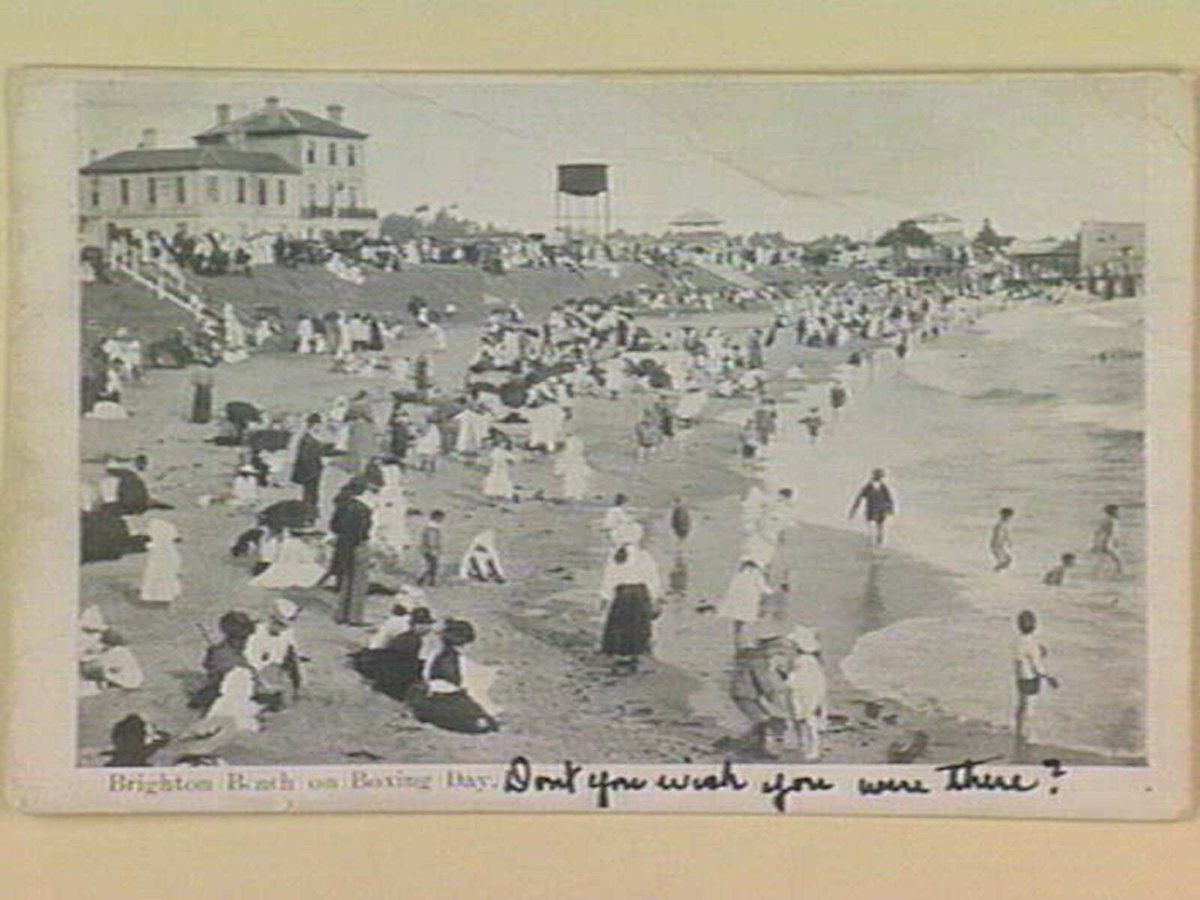 Brighton Beach on Boxing Day (c. 1906)