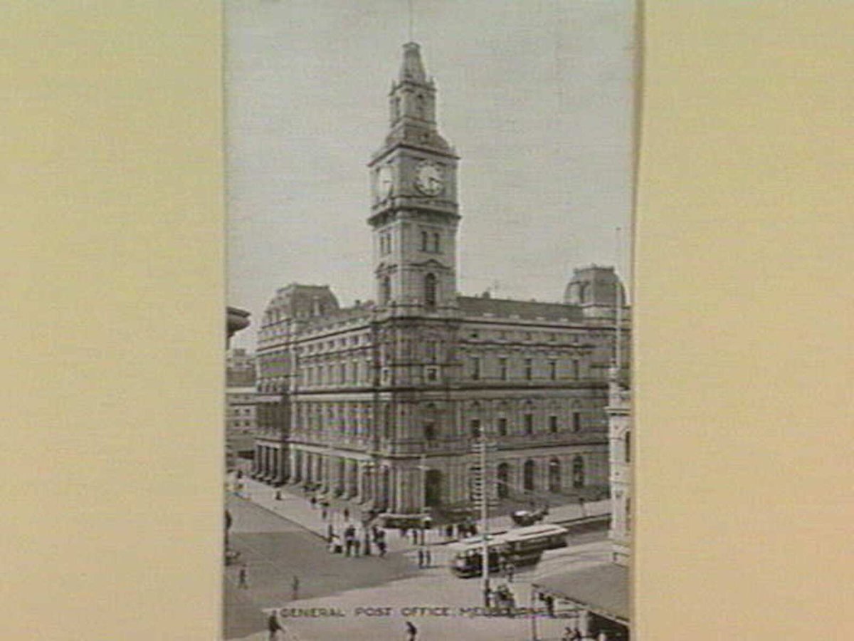 GENERAL POST OFFICE. MELBOURNE, Melbourne City (c. 1915)