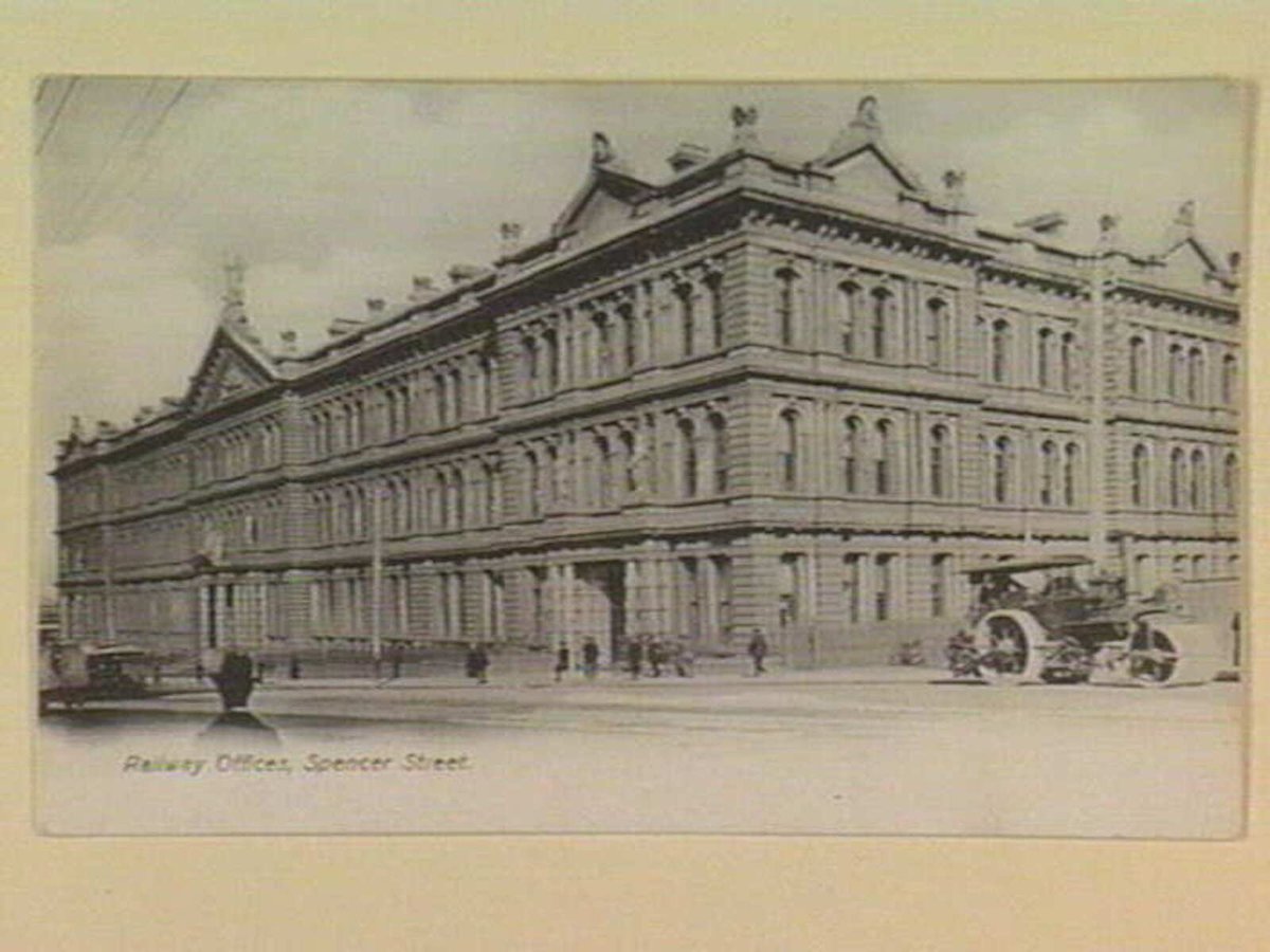 Railway Offices, Spencer Street, Melbourne City (c. 1903)
