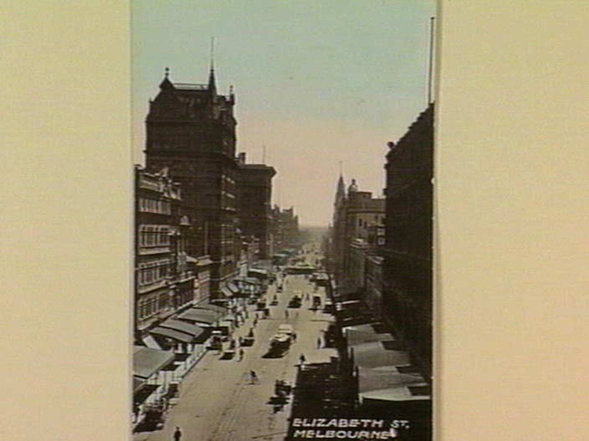 ELIZABETH ST. MELBOURNE, Melbourne City (c. 1910)