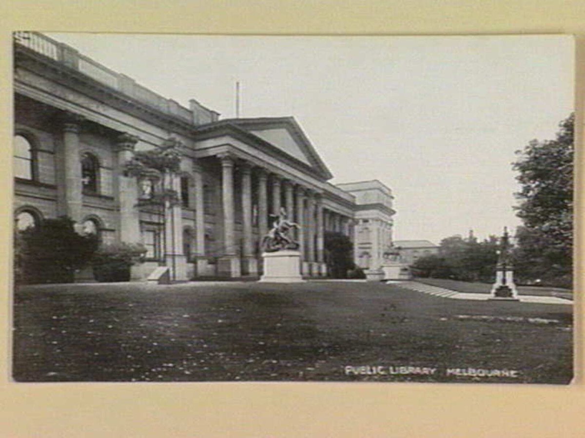 PUBLIC LIBRARY MELBOURNE, Melbourne City (c. 1908)