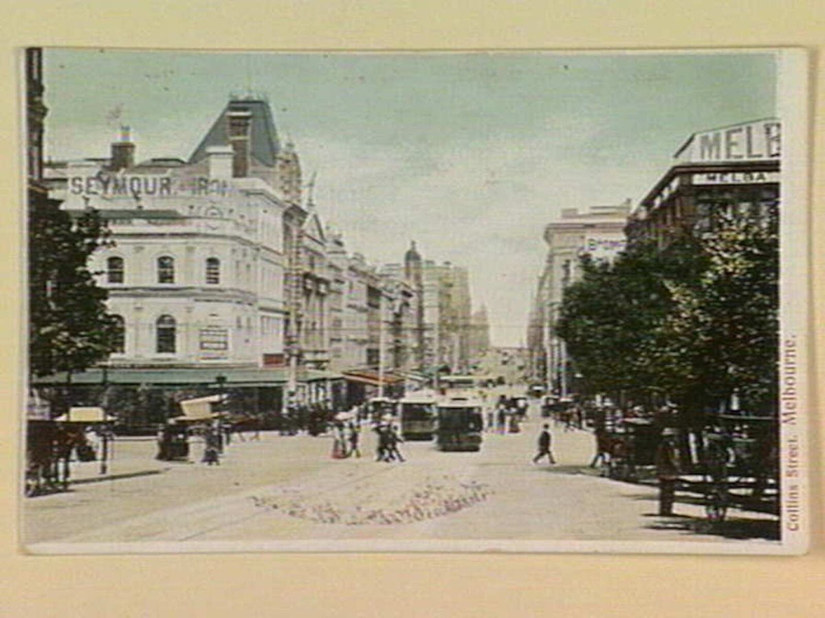 Collins Street. Melbourne, Melbourne City (c. 1908)