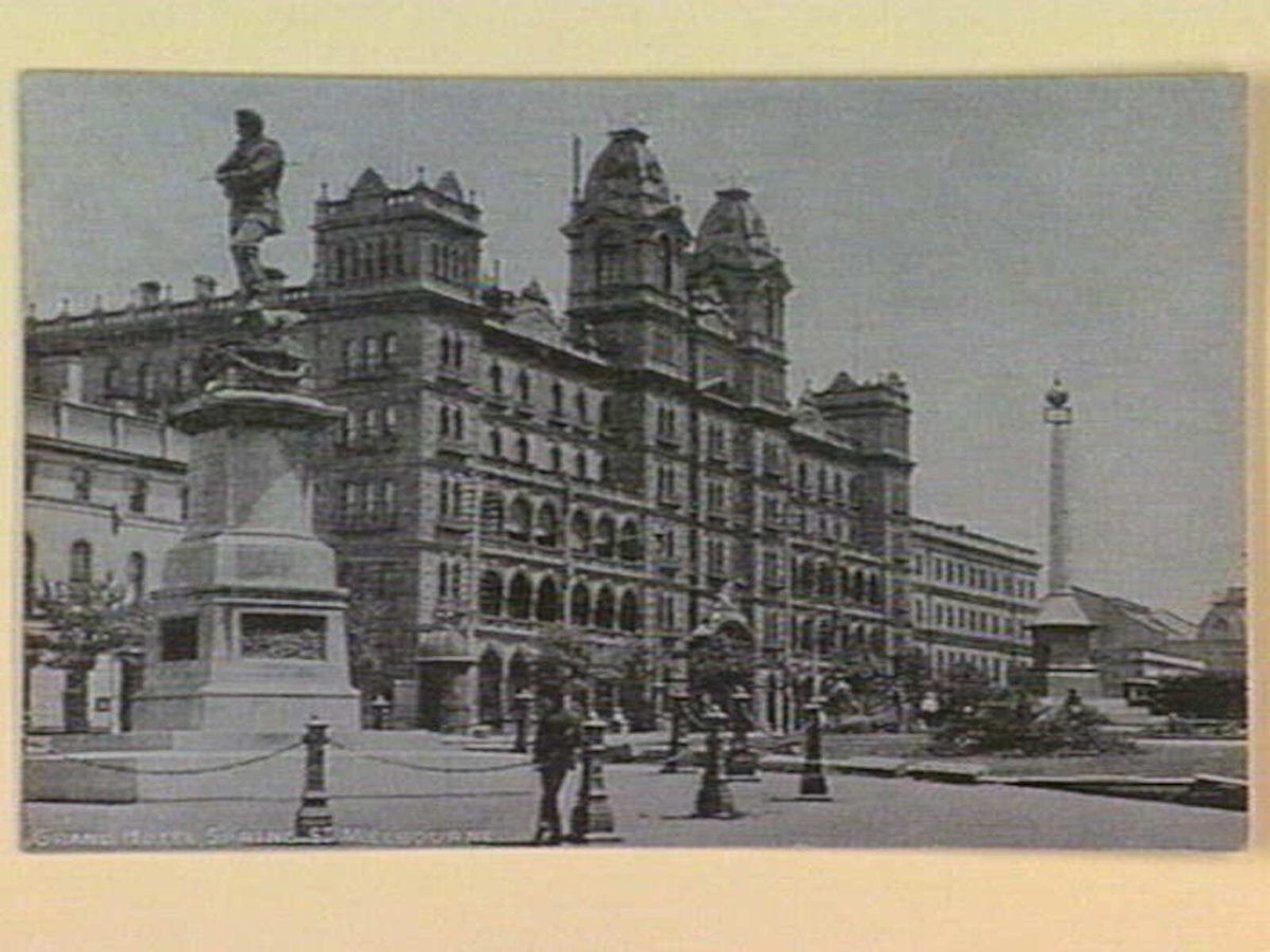 GRAND HOTEL, SPRING ST. MELBOURNE, Melbourne City (c. 1906)