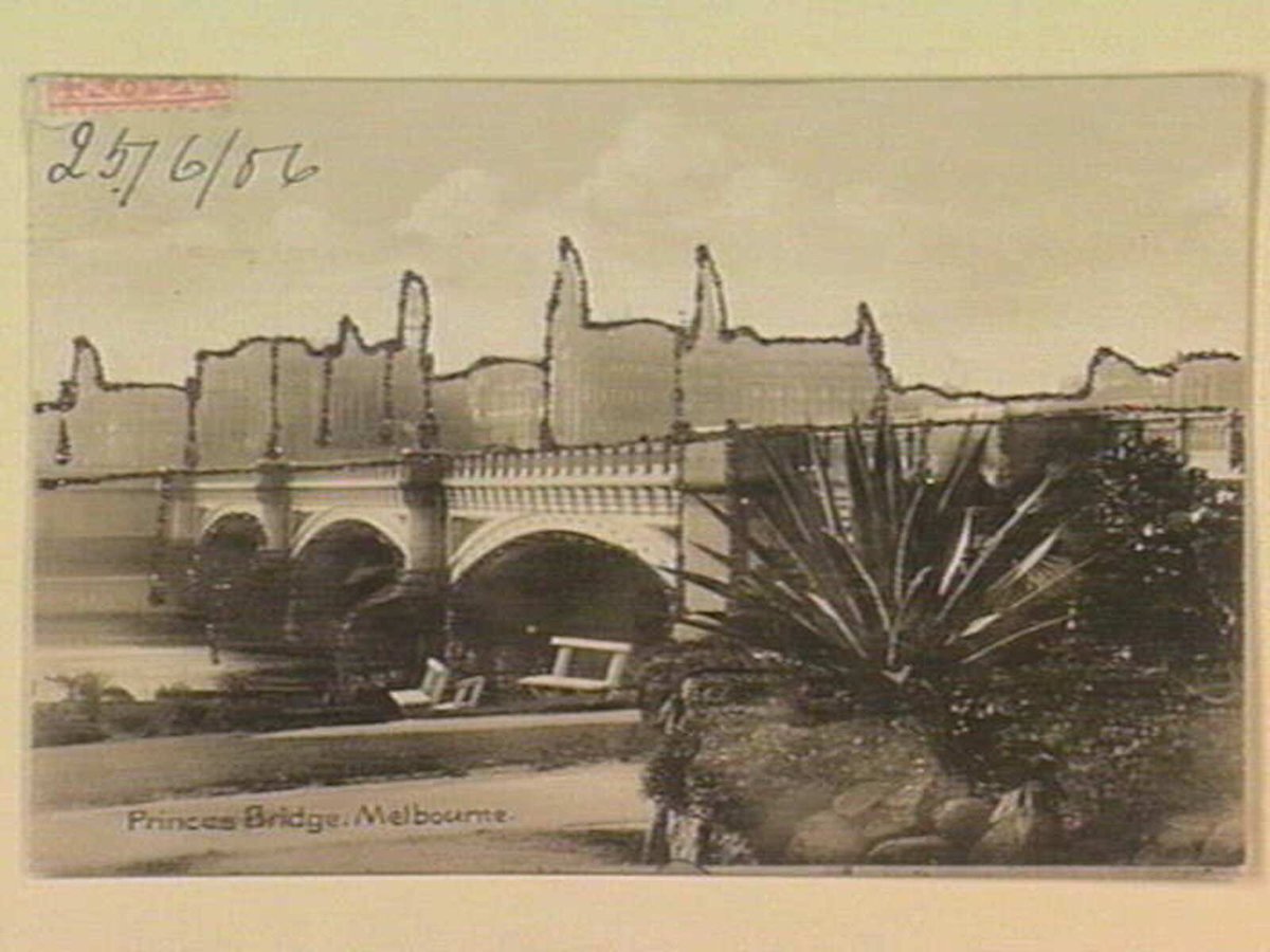 Princes Bridge. Melbourne, Melbourne City (c. 1906)