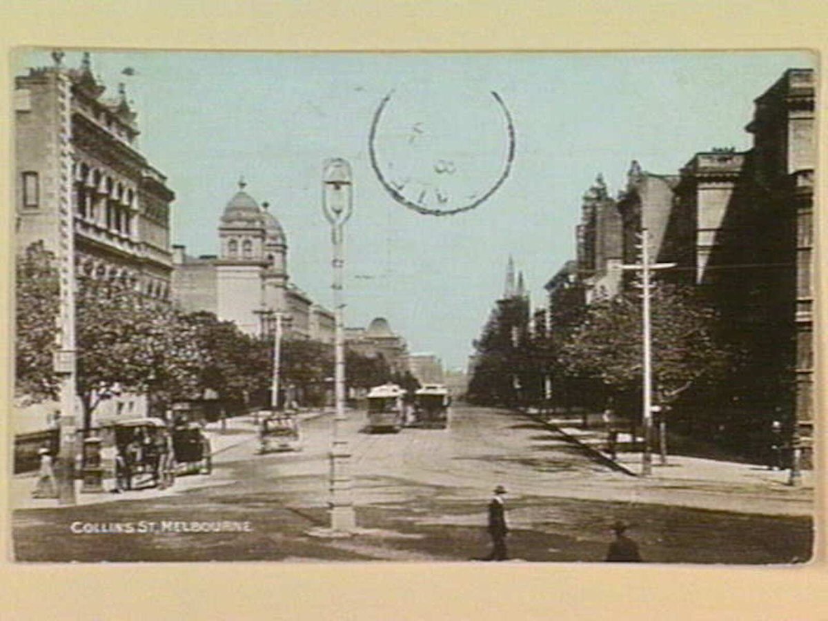 COLLINS ST, MELBOURNE, Melbourne City (c. 1905)