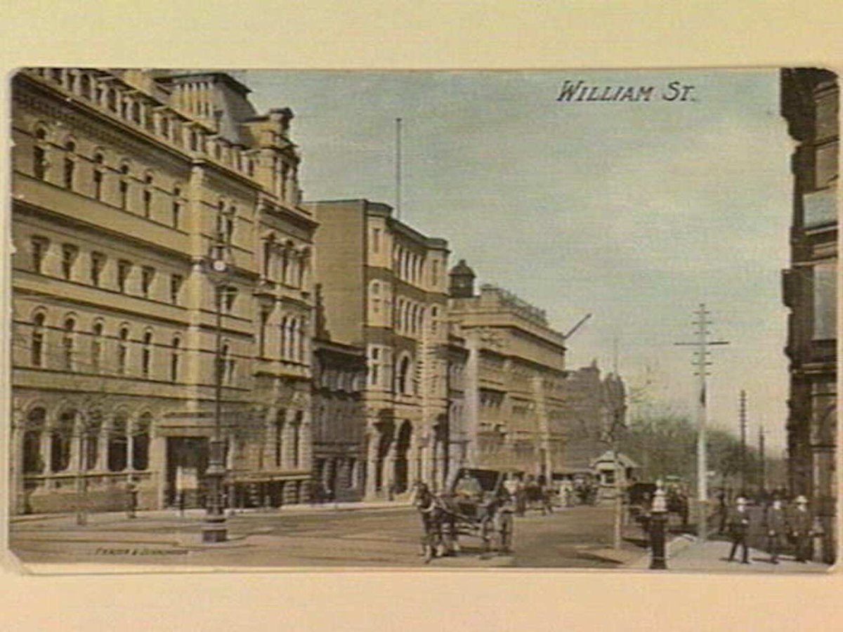 WILLIAM ST, Melbourne City (c. 1908)