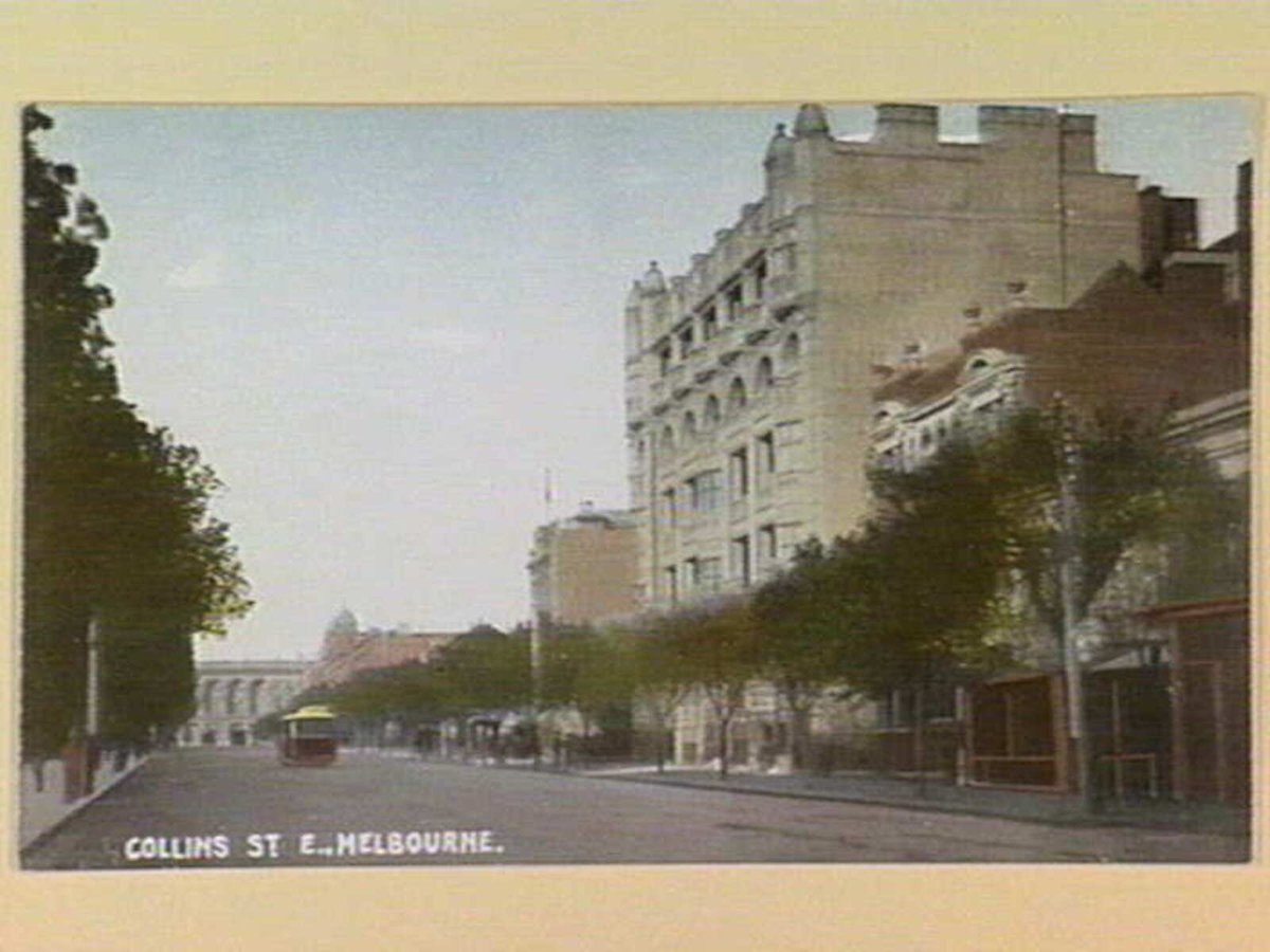 COLLINS ST. E., MELBOURNE, Melbourne City (c. 1910)