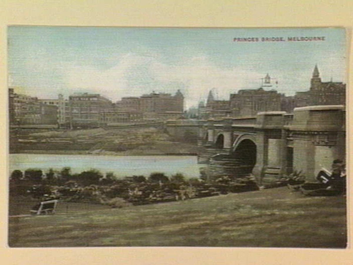 PRINCES BRIDGE, MELBOURNE, Melbourne City (c. 1908)