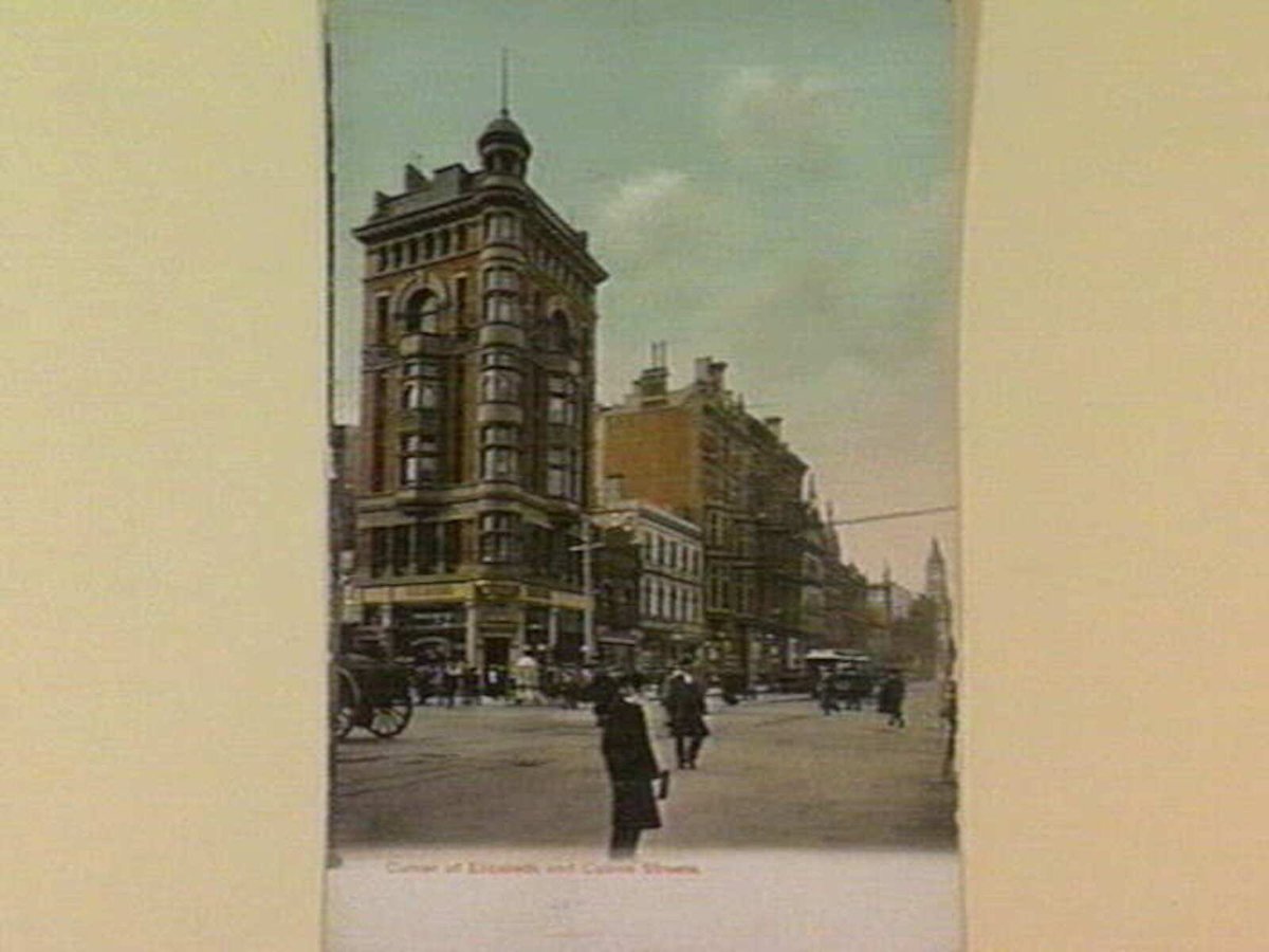 Corner of Elizabeth and Collins Streets, Melbourne City (1890–1910)