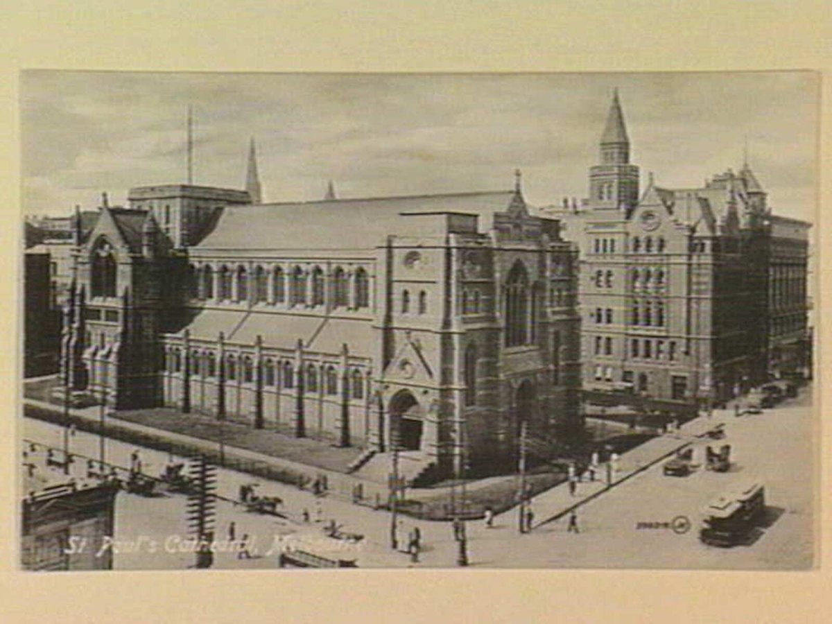 St. Paul's Cathedral, Melbourne, Melbourne City (c. 1908)